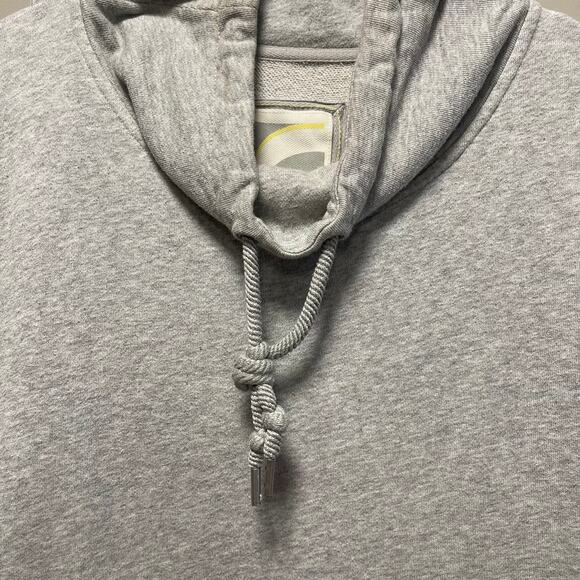 Old Navy Gray Tunic Cowl Necklie Sweatshirt with tie Waist Med - Picture 8 of 11